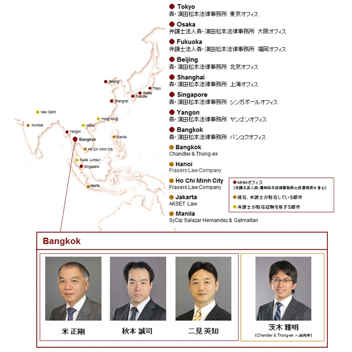 バンコクオフィスにおけるサポート体制